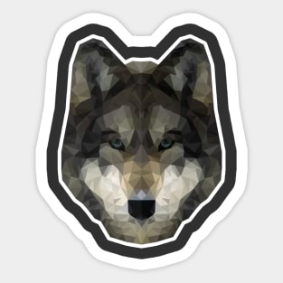 Poly Wolf Sticker